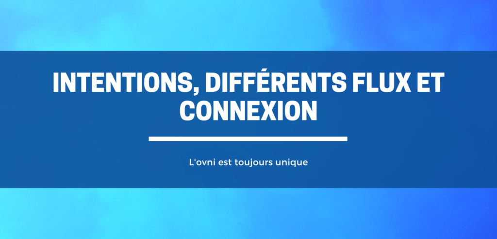 intention, différents plans et connexion